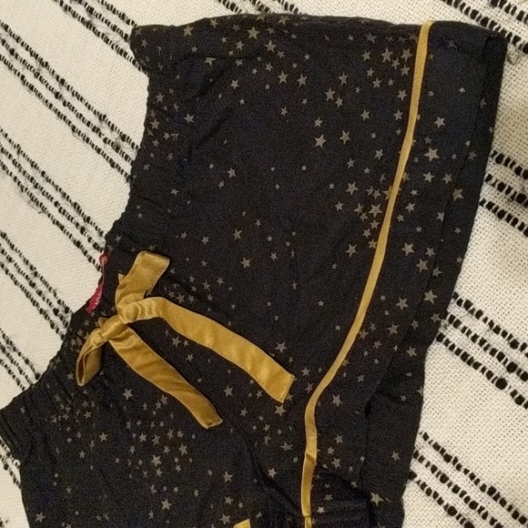 Black & Gold Stars Sleepwear Shorts - Picture 3 of 11